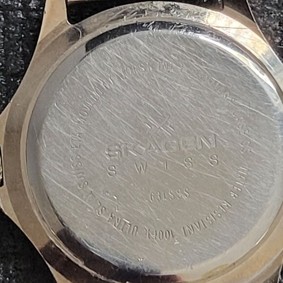 Skagen Mens Swiss Quartz Watch With Stainless Steel Mesh Band Parts/Repair - Picture 6 of 6